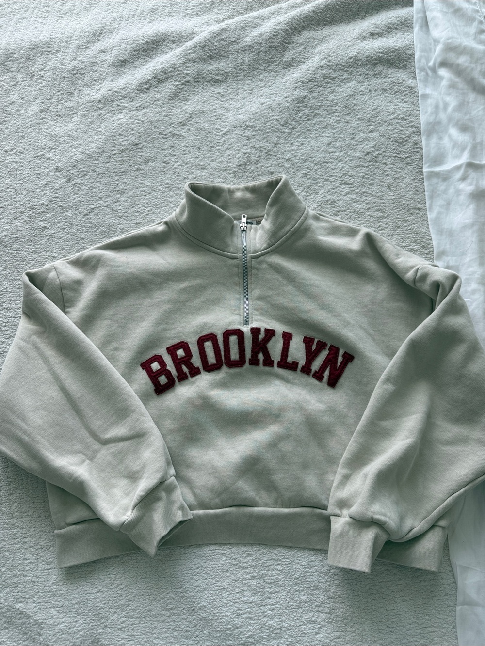 Brooklyn Industries Beige Half-Zip Pullover